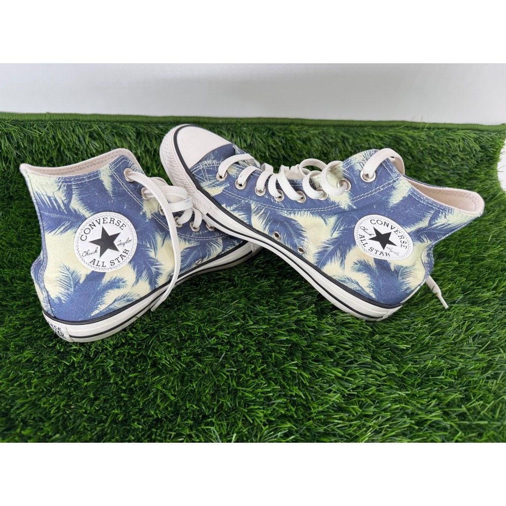 Converse Chuck Taylor All Star High Top Palm Leaf Blue 171280F Mens 7.5 Woms 9.5
